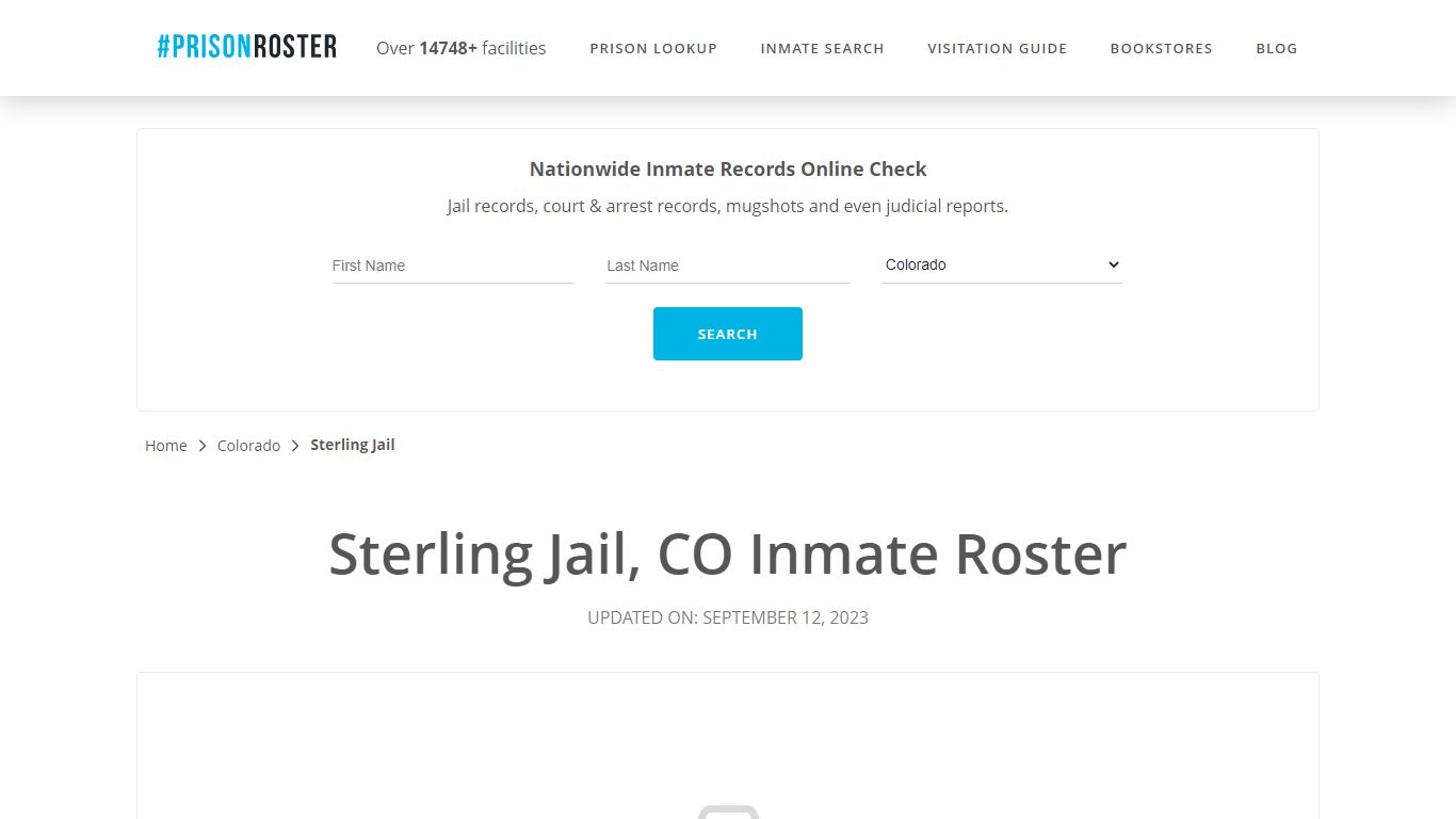 Sterling Jail, CO Inmate Roster - Prisonroster